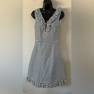 Kate Spade Black and White Striped Mini Dress